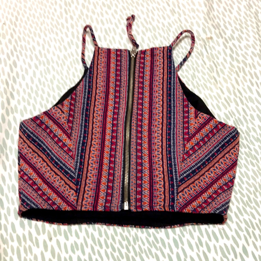 Patterned crop top - Picture 2 of 2